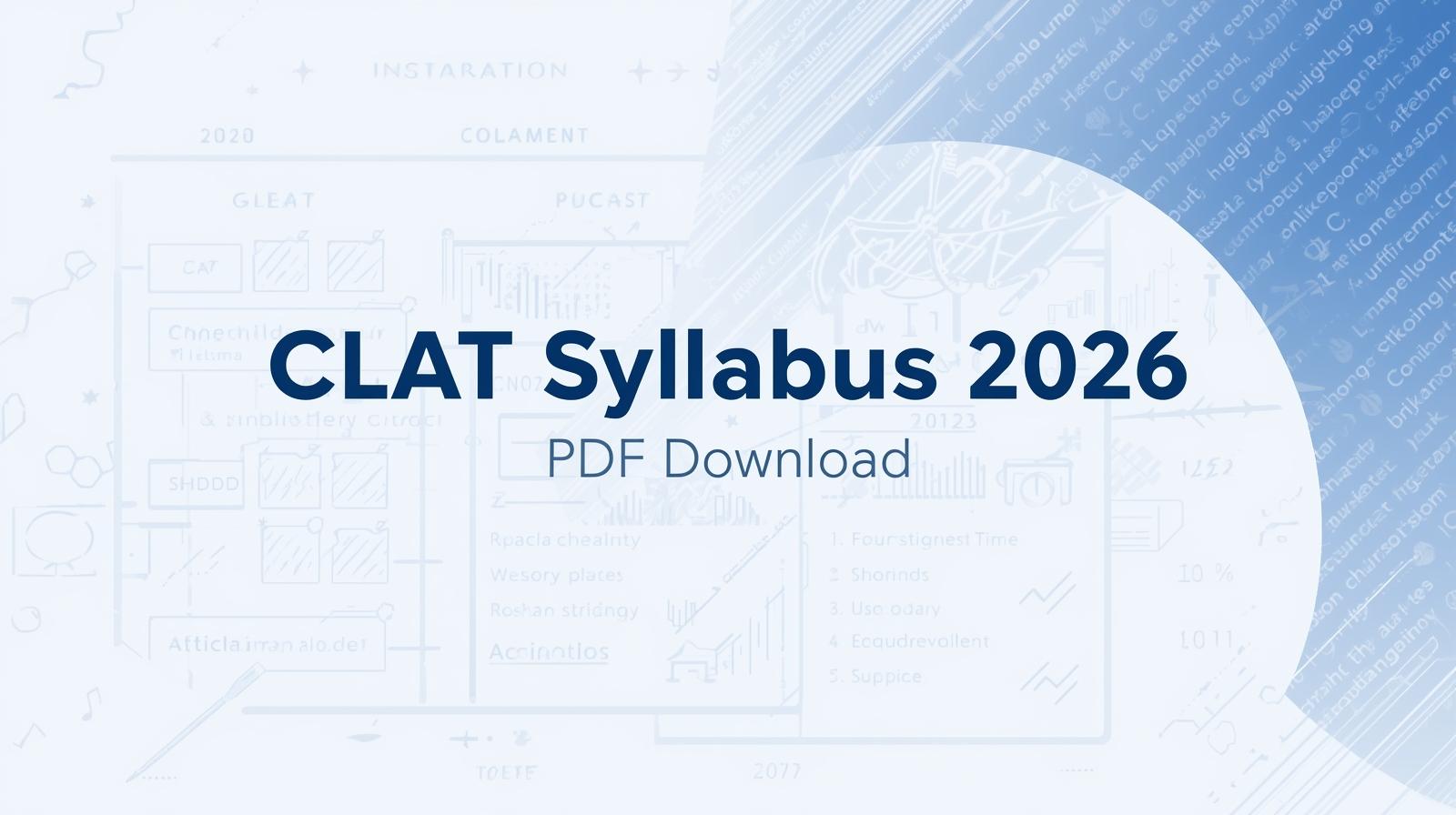 CLAT Syllabus 2026 PDF Download (UG & PG Topics)